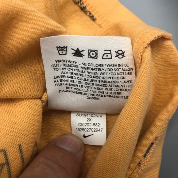 Nike Air Tank Top Size 2X Color Orange - Picture 9 of 12